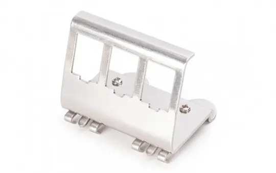 DIGITUS AN-25183 Hutschienenadapter für Keystone 3-fach, Metall
