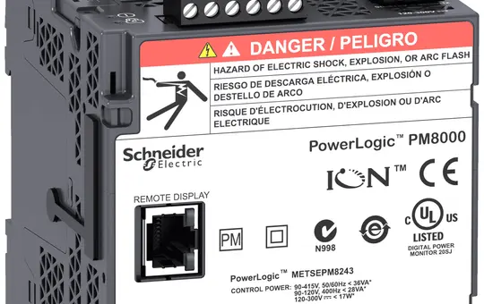 SCHNEIDER METSEPM8113 Universalmessgerät PowerLogic PM8000 Serie ION, DIN-Schiene, ohne Display, DC