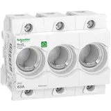 SCHNEIDER R9J02363 Sicherungssockel Neozed D02 3-polig, 63 A, DIN-Schiene
