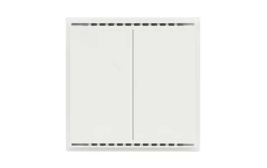 ELSNER 70871 KNX-Tastsensor Cala CH 2-fach, mit Temperatursensor | reinweiß