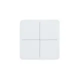 ELSNER 71133 KNX-Glastaster eTR 4-fach, Temperatursensor | signalweiß