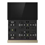 GVS CHTFB-3.0/6.S.24 KNX-Raumcontroller WALTZ TOUCH+PAD Base 3-fach | champagner