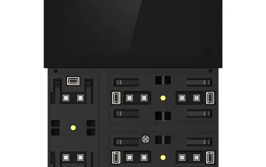 GVS CHTFB-3.0/6.S.24 KNX-Raumcontroller WALTZ TOUCH+PAD Base 3-fach | champagner