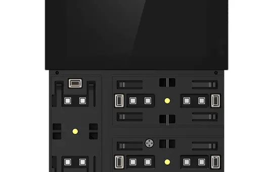 GVS CHTFB-3.0/6.S.21 KNX-Raumcontroller WALTZ TOUCH+PAD Base 3-fach | schwarz/anthrazit