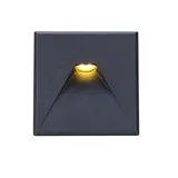 ISOLED 114564 Abdeckung für Sys-Wall68 eckig, schräger Lichtauslass | schwarz
