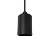 ISOLED 115196 Hängeleuchte glatt E27 1-fach, rund | schwarz | 3,0 m