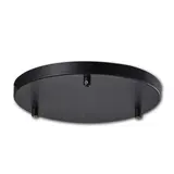 ISOLED 115221 Deckenbaldachin 3-fach, rund | schwarz