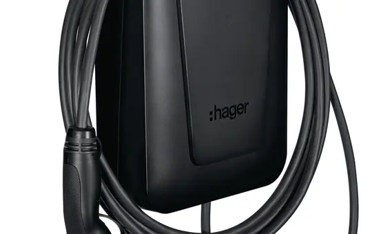 HAGER XVL122C Ladestation witty plus 22 kW, mit Ladekabel
