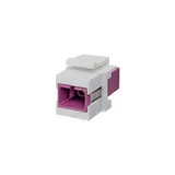 JUNG SCOM4EV Glasfaser Keystone-Modul OM4 | erikaviolett