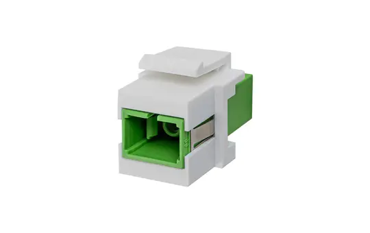 JUNG SCOS2GN Glasfaser Keystone-Modul OS2 | grün