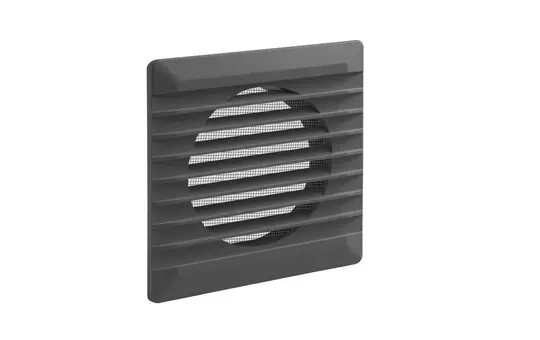 LEAF VENTILATION LF-GIT-14X14-Ø100-AN Außengitter quadratisch | anthrazit | ø100 mm