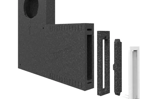 LEAF VENTILATION 704177 Leaf 1 Laibungselement 600x600x80 mm