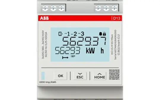 ABB D13 15-M 65 MBUS Drehstromzähler Mbus, MID, 3-phasig, 65 A