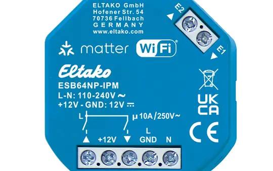 ELTAKO ESB64NP-IPM Jalousieaktor 1+1 Schließer, IP, 10 A/250 V AC