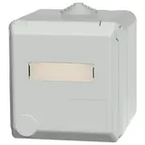 MENNEKES 4973 Capex-SCHUKO-Wandsteckdose 16 A, 2-polig+PE, 230 V, Schriftfeld | lichtgrau