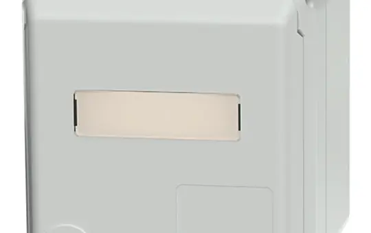 MENNEKES 4973 Capex-SCHUKO-Wandsteckdose 16 A, 2-polig+PE, 230 V, Schriftfeld | lichtgrau