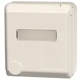 MENNEKES 4974 Capex-SCHUKO-Anbausteckdose 16 A, 2-polig+PE, 230 V, Schriftfeld | perlweiß