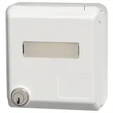 MENNEKES 4981 Capex-SCHUKO-Anbausteckdose 16 A, 2-polig+PE, 230 V, Schriftfeld, Schloss | reinweiß
