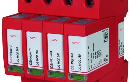 DEHN 952409 Überspannungsableiter Typ 2 4-polig, TN-S, Fernmeldekontakt, 385 V