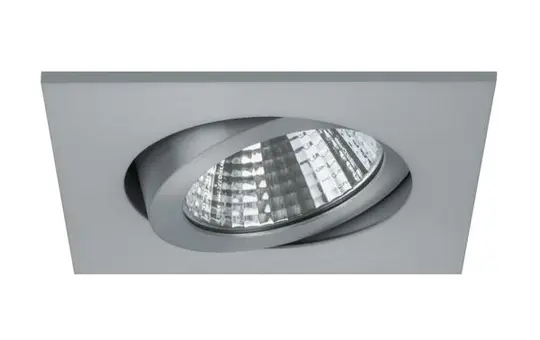 BRUMBERG 12262253 LED-Einbaustrahler SEVEN eckig, 740 lm, 2700K | alu matt