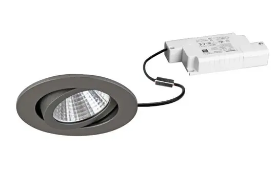 BRUMBERG 39361643 LED-Einbaustrahlerset SEVEN rund, dimmbar, 740 lm, 3000K | titan matt