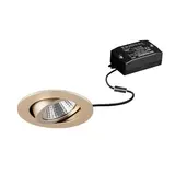 BRUMBERG 38361633 LED-Einbaustrahlerset SEVEN rund, schaltbar, 740 lm, 3000K | champagner matt