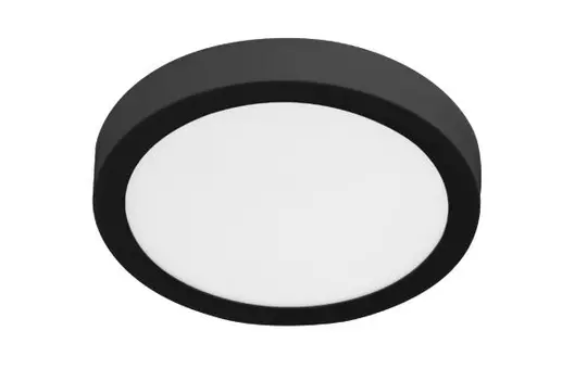 BRUMBERG 12246083 LED-Anbaupanel FLAT37 rund 24 W, 2020 lm, 3000K, 110° | schwarz