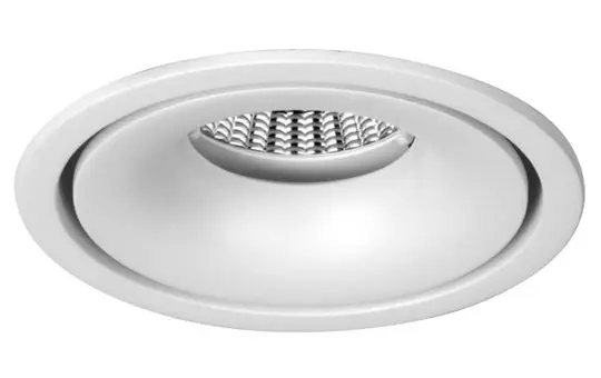 BRUMBERG 12407073 LED-Einbaudownlight CIRCLE rund, 13,6 W, 950 lm, 3000K, 45° | weiß matt