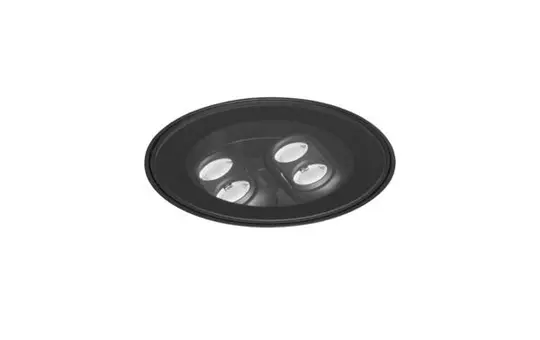 BRUMBERG 14686083 LED-Bodenanbauleuchte LANKO rund, 8 W, 920 lm, 3000K, 30° | schwarz