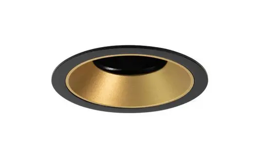 BRUMBERG 20173860 Einbaustrahler BINATO rund, 13 W | strukturschwarz/gold matt