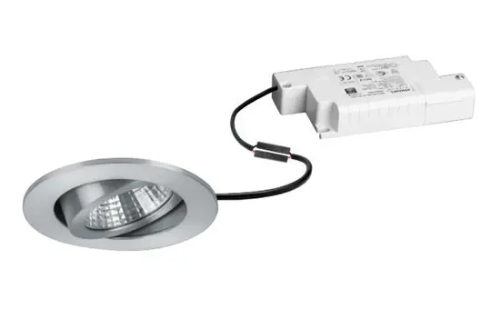 BRUMBERG 39353253 LED-Einbaustrahlerset DAMITA rund, Phasenabschnitt dimmbar | alu matt