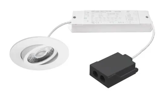 BRUMBERG 41413174TW LED-Einbaustrahlerset ABACO DALI TunableWhite, IP44, rund | strukturweiß