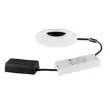 BRUMBERG 41473727 LED-Einbaustrahlerset BINATO DALI rund, 6 W, 740 lm, 2700K, 38° | strukturweiß