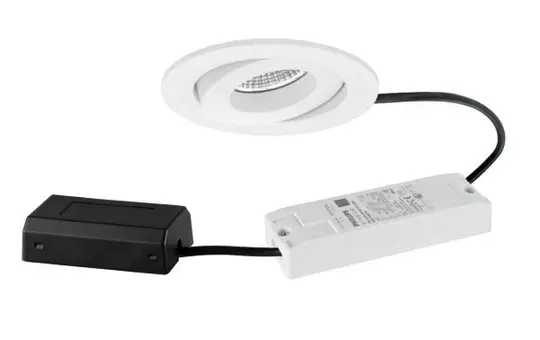 BRUMBERG 41477173 LED-Einbaustrahlerset BB33 DALI dimmbar, Anschlussbox | strukturweiß