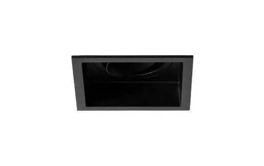 BRUMBERG 45005180 Einbaugehäuse M1 1-f., quadrat, vertieft, vertieft, schwenkbar | strukturschwarz