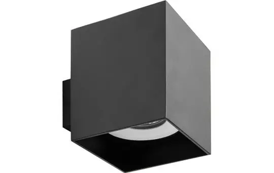 BRUMBERG 45204560 Wand-Anbau-Gehäuse M1 quadrat, vertieft, Halterung bündig, starr | strukturschwarz/strukturweiß