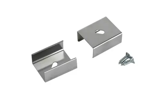 BRUMBERG 53027260 Halter-Set 2 Stück, Aluminium | silber | 25x20 mm