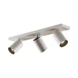 BRUMBERG 57133170 Decken-Anbauleuchte TAGES GU10 rechteckig, 3-fach | strukturweiß | 60 mm