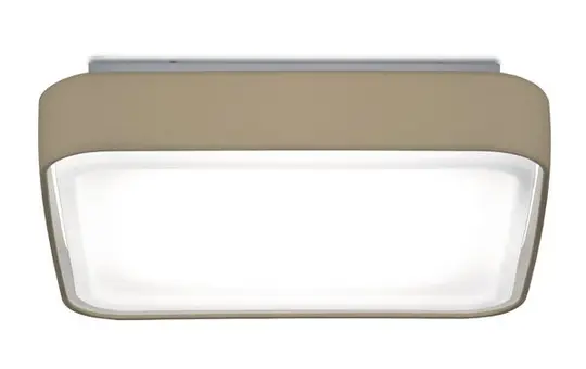 BRUMBERG 58193000 Decken-Anbauleuchte KORI MAXI E14 10 W | braun/grau | 380x380 mm