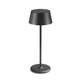 BRUMBERG 60332183 LED-Solartischleuchte CAMPANA mit Akku, Touchdim | strukturschwarz | 330 mm