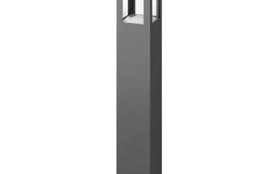 BRUMBERG 65192103 LED-Pollerleuchte KORRA rechteckig, 7 W, 250 lm, 3000K, 312° | strukturgraphit | 650 mm