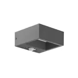 BRUMBERG 65281103 LED-Solarwandanbauleuchte LIGEA rechteckig, 1,4 W, 150 lm, 3000K, 100° | strukturgraphit