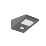 BRUMBERG 65291103 LED-Solarwandanbauleuchte ARGUS IP54 rechteckig, 1,4 W, 150 lm, 3000K, 115° | strukturgraphit