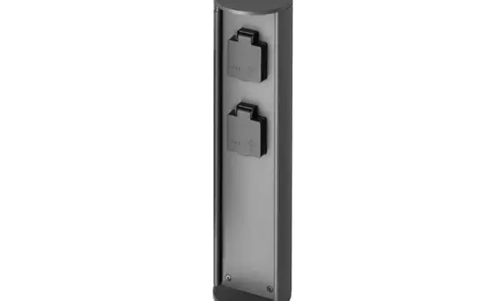 BRUMBERG 65421100 Anschlusssäule MATURNA POWER ohne Tür | strukturgraphit | 480 mm
