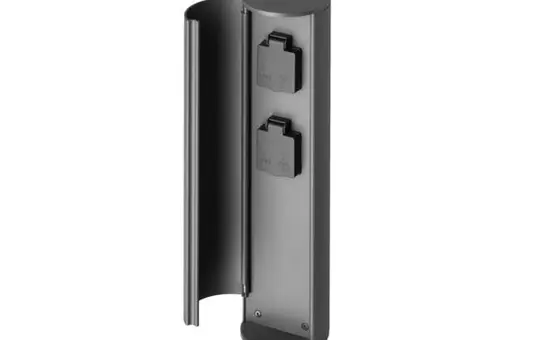 BRUMBERG 65422100 Anschlusssäule MATURNA POWER mit Tür | strukturgraphit | 480 mm
