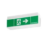 BRUMBERG 79031004 LED-Rettungszeichenleuchte RESCUE ONE Erkennungsweite 18 m | weiß matt