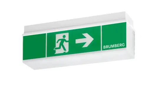 BRUMBERG 79031004 LED-Rettungszeichenleuchte RESCUE ONE Erkennungsweite 18 m | weiß matt