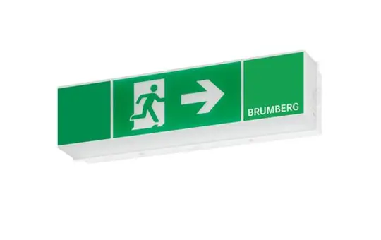 BRUMBERG 79130004 LED-Rettungszeichenleuchte RESCUE ONE Erkennungsweite 25 m | weiß matt