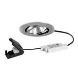 BRUMBERG 39463023 LED-Einbaustrahlerset BB03 dimmbar, Anschlussbox | chrom glänzend