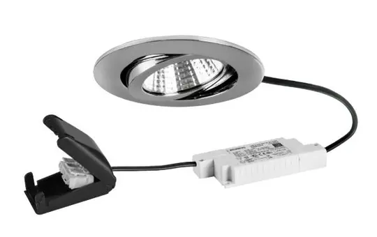 BRUMBERG 39463023 LED-Einbaustrahlerset BB03 dimmbar, Anschlussbox | chrom glänzend